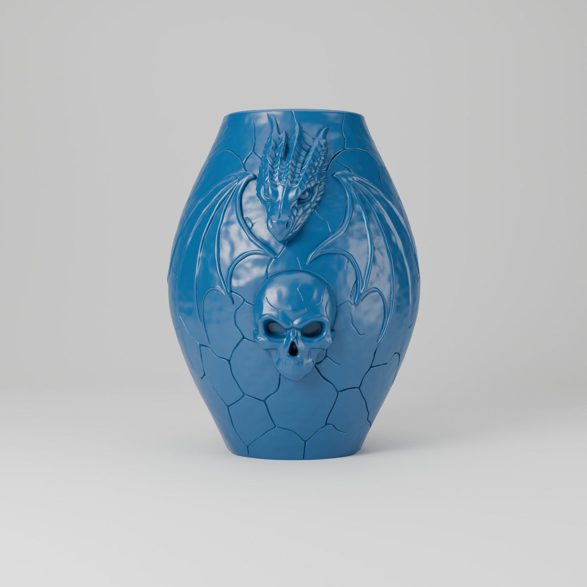 Dragon Skull Vase – Gothic Fantasy Decor - Northern Foundry