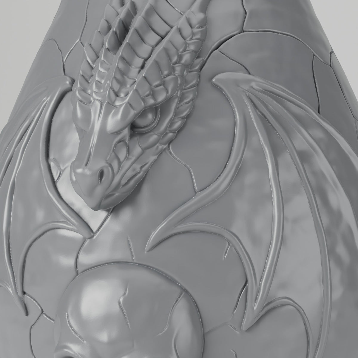 Dragon Skull Vase – Gothic Fantasy Decor - Northern Foundry