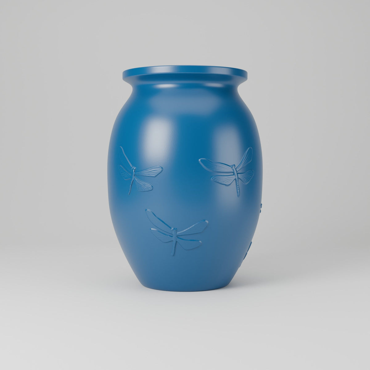 Dragonfly Meadow Relief Vase – Modern Sculptural Vase - Northern Foundry