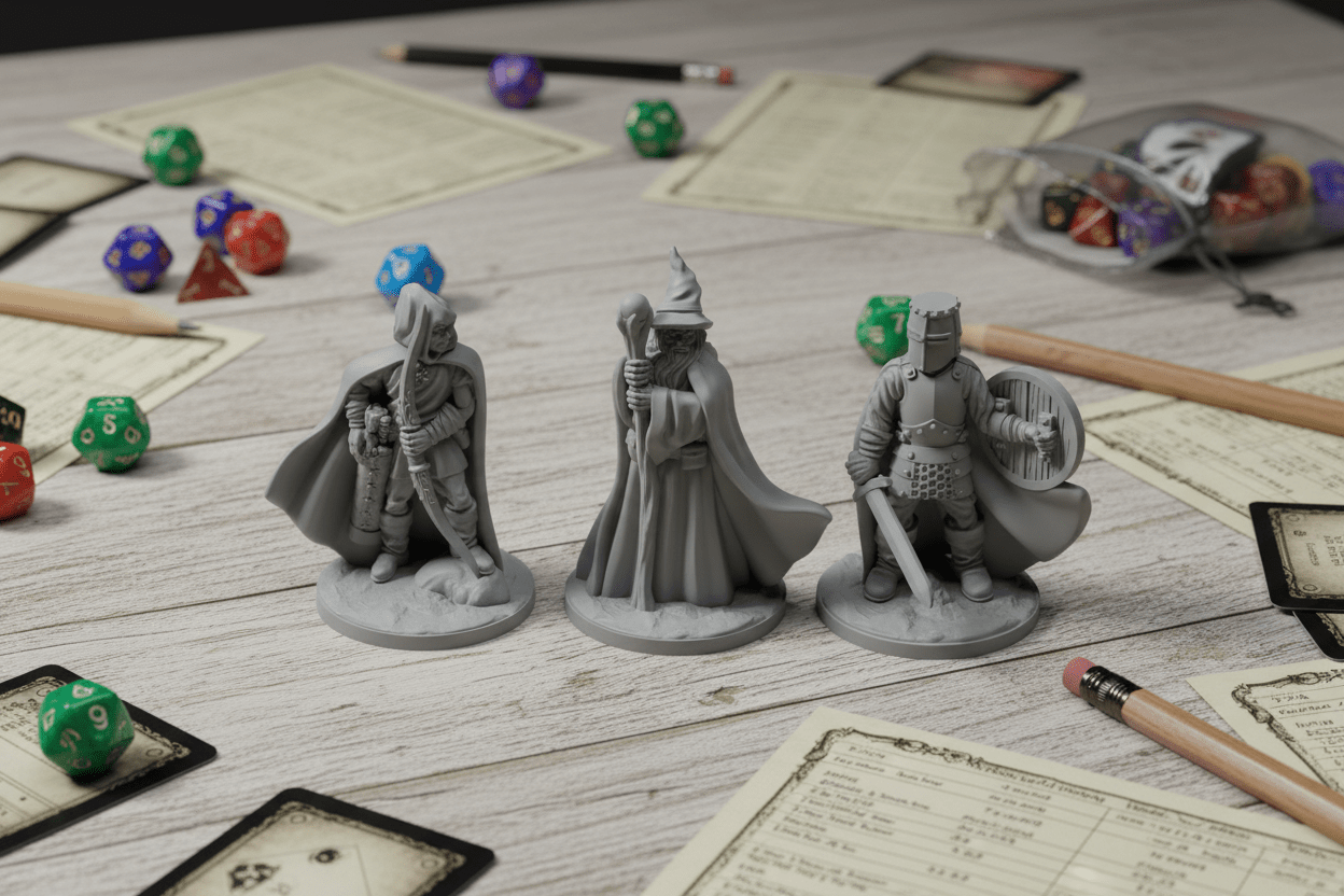 Dragonlock Ultimate Dungeon Starter Set | Modular 3D Printed Terrain for D&D & Pathfinder | 4 - Room Layout w/ Bonus Minis & Mimic - Northern Foundry