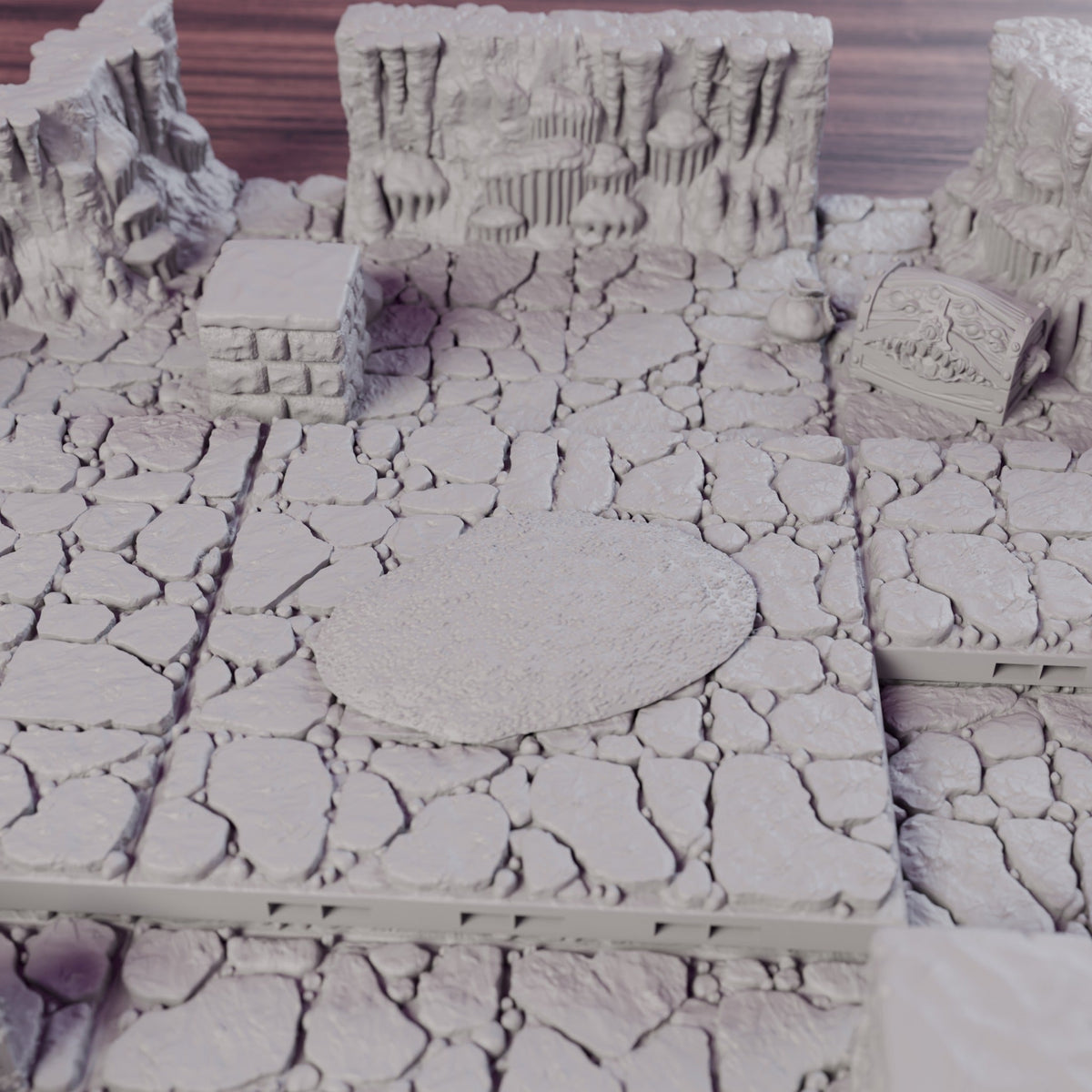Dragon's Lair Cave Set with Great Dragon – Dragonlock 28mm Terrain - Northern Foundry