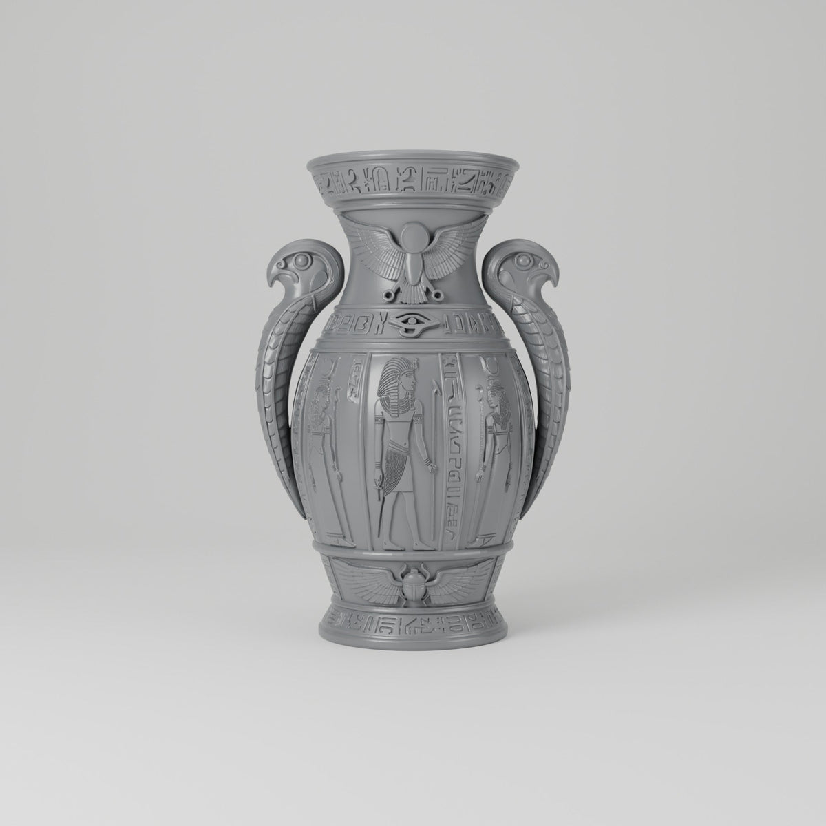 Egyptian Relief Amphora Vase – Modern Sculptural Vase - Northern Foundry