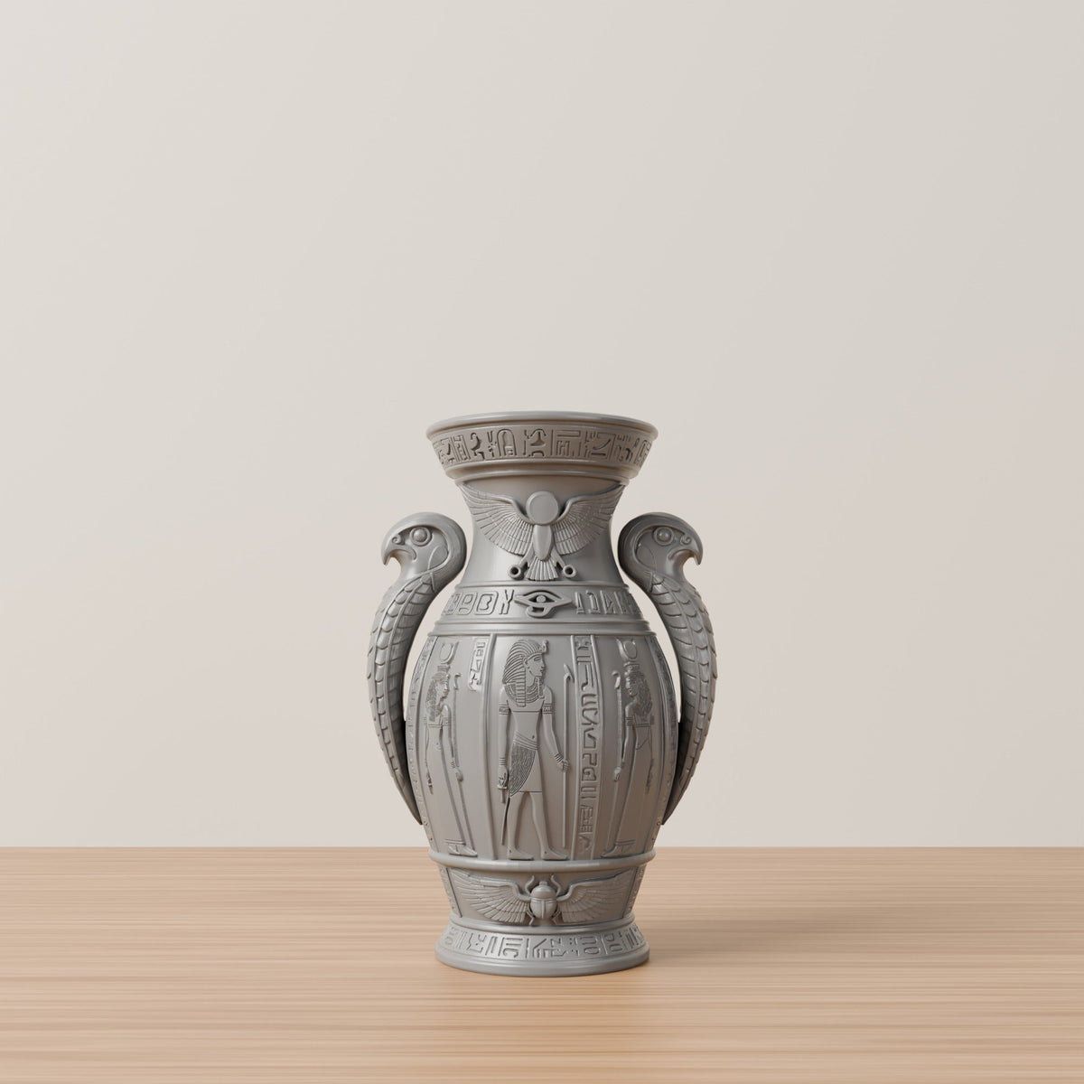 Egyptian Relief Amphora Vase – Modern Sculptural Vase - Northern Foundry