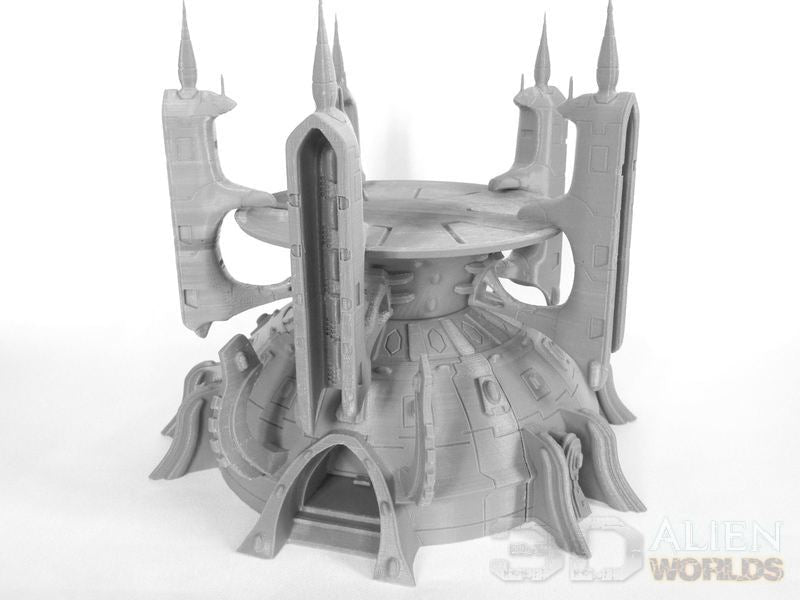 Eldari Settlement Bundle – Alien Elf Shrine & Hut Terrain (28mm/32mm/40mm) - Northern Foundry