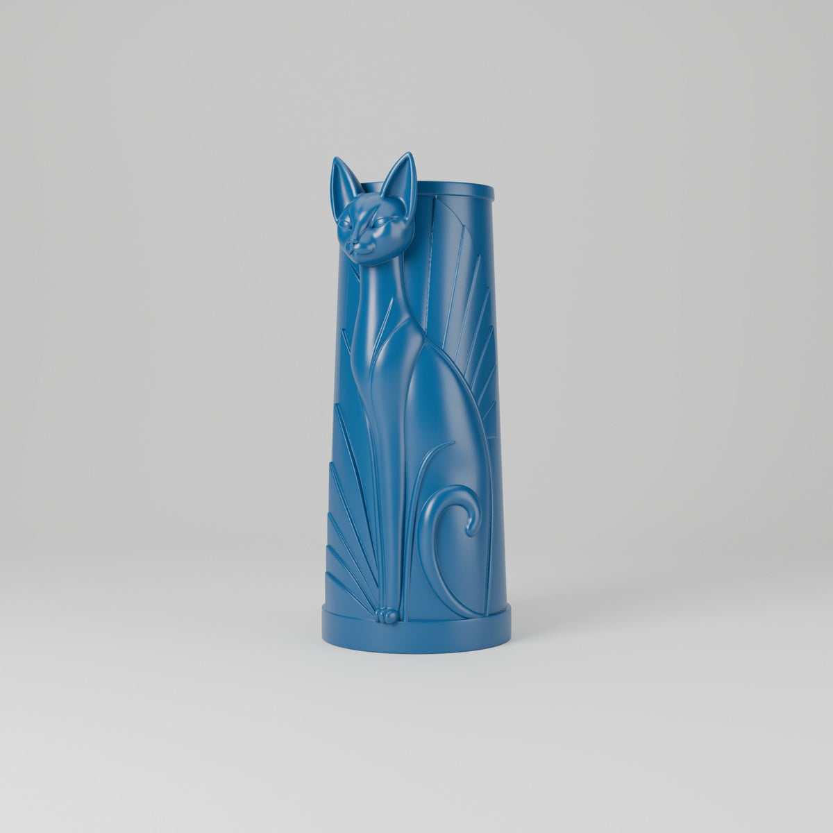 Elegant Cat Sculpted Vase – Modern Sculptural Vase - Northern Foundry