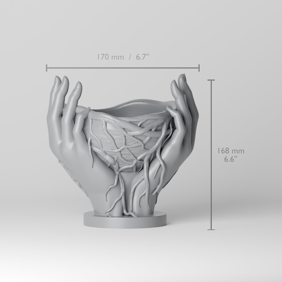 Entwined Hands Planter – Hands and Roots Flower Pot - Northern Foundry