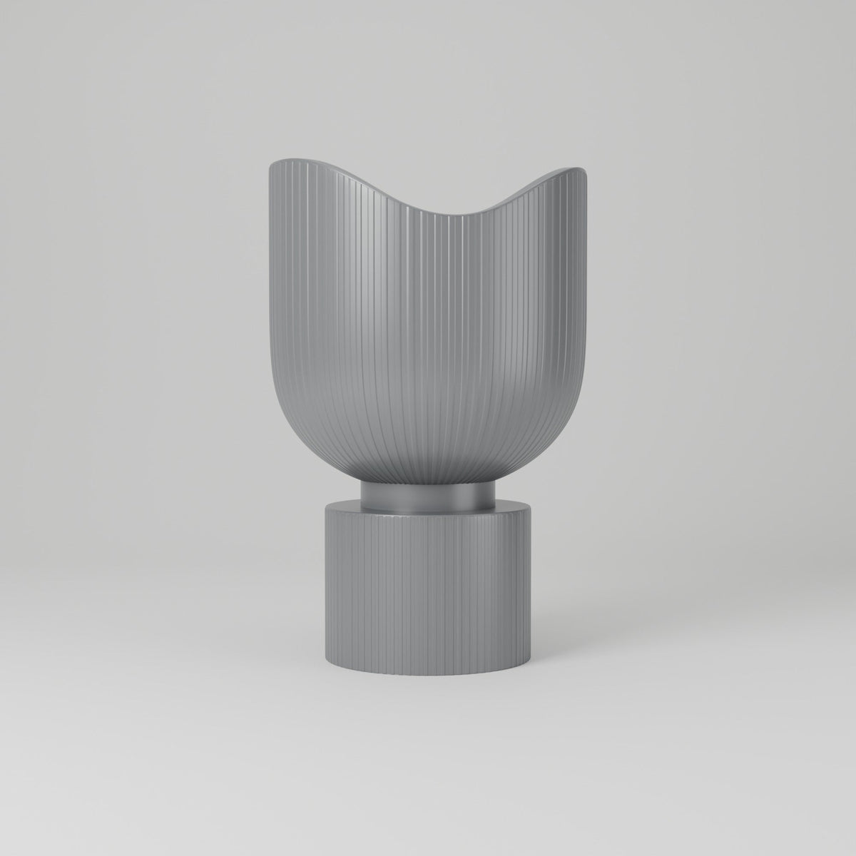 Eunoia Vase – Wavy Rim Pedestal Flower Vase - Northern Foundry