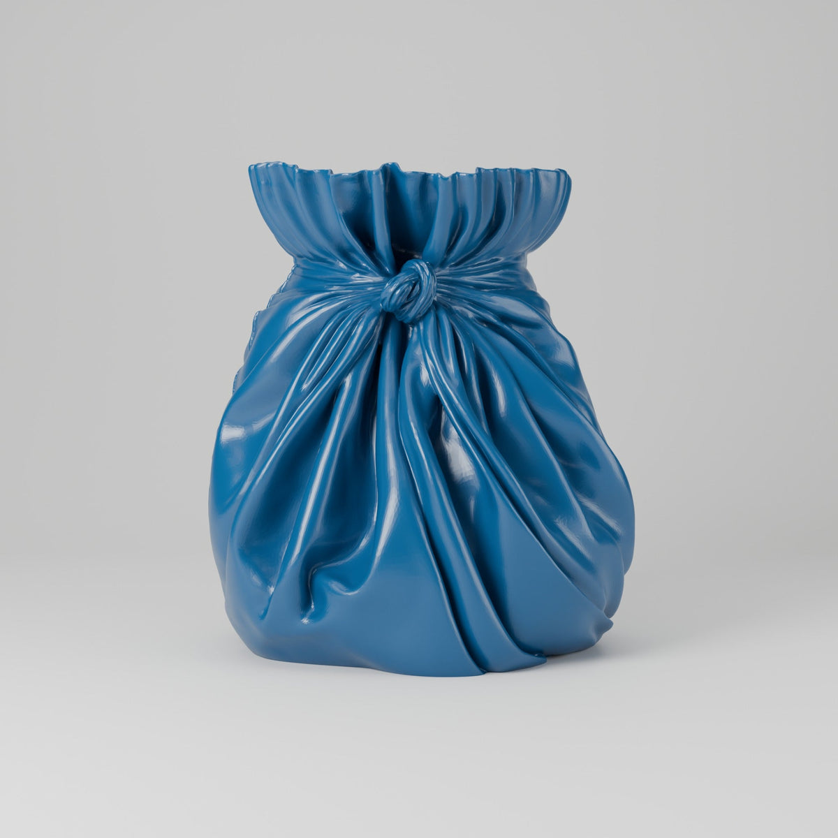 Fabric Pouch Vase – Gathered Knot Bag Flower Vase - Northern Foundry