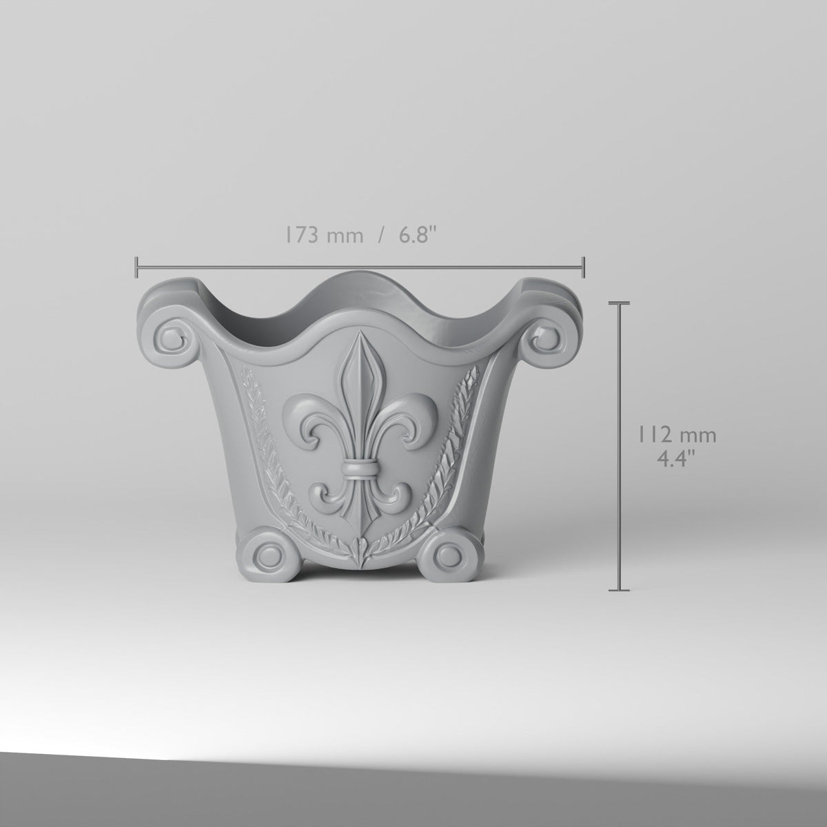 Fleur De Lis French Vase – Modern Sculptural Vase - Northern Foundry