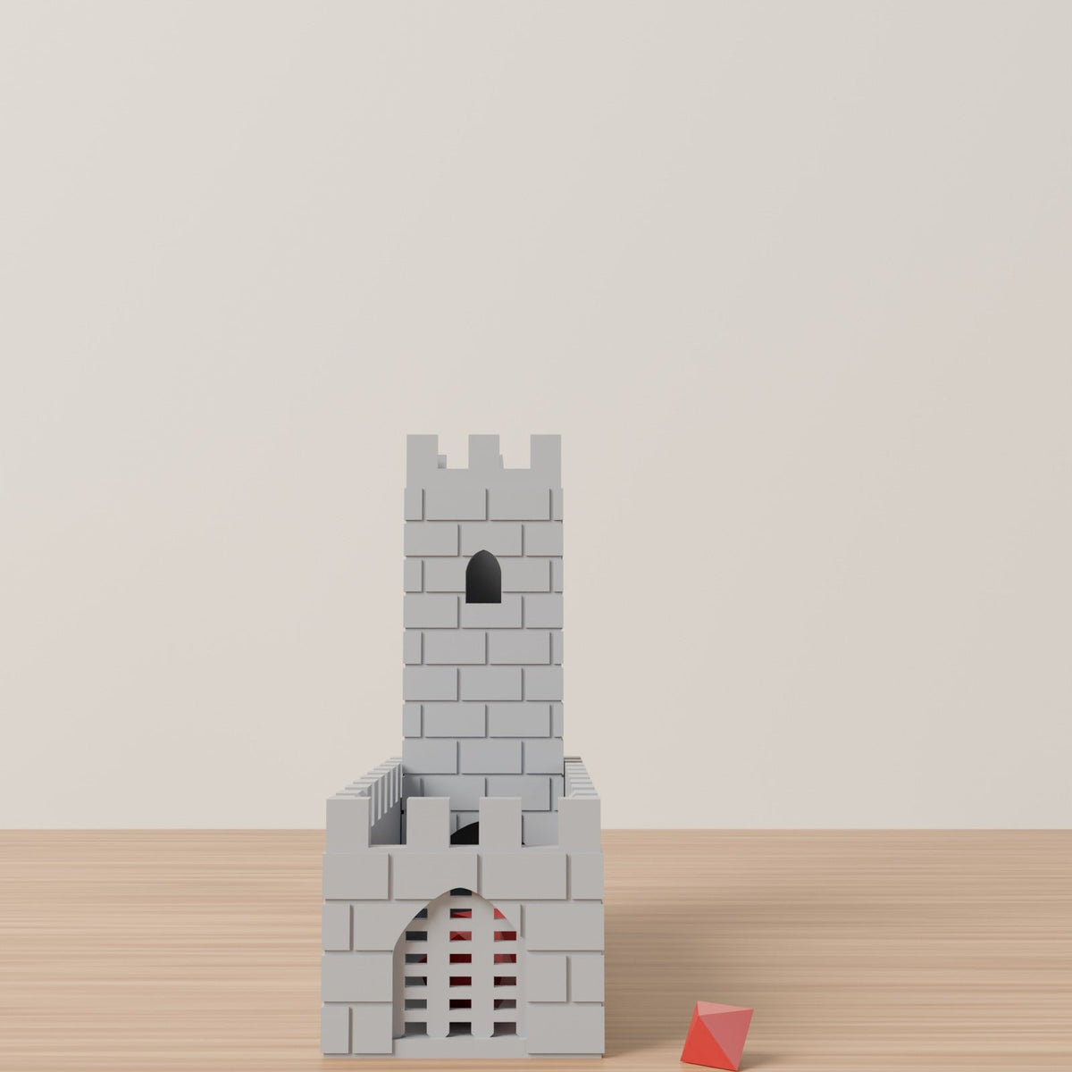 Foldable Watchtower Dice Tower – Medieval Stone Tower Dice Roller with Fold-Up Tray - Northern Foundry