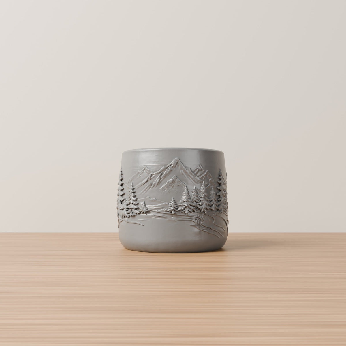 Forest Mountain Pot – Pine Forest Relief Planter - Northern Foundry