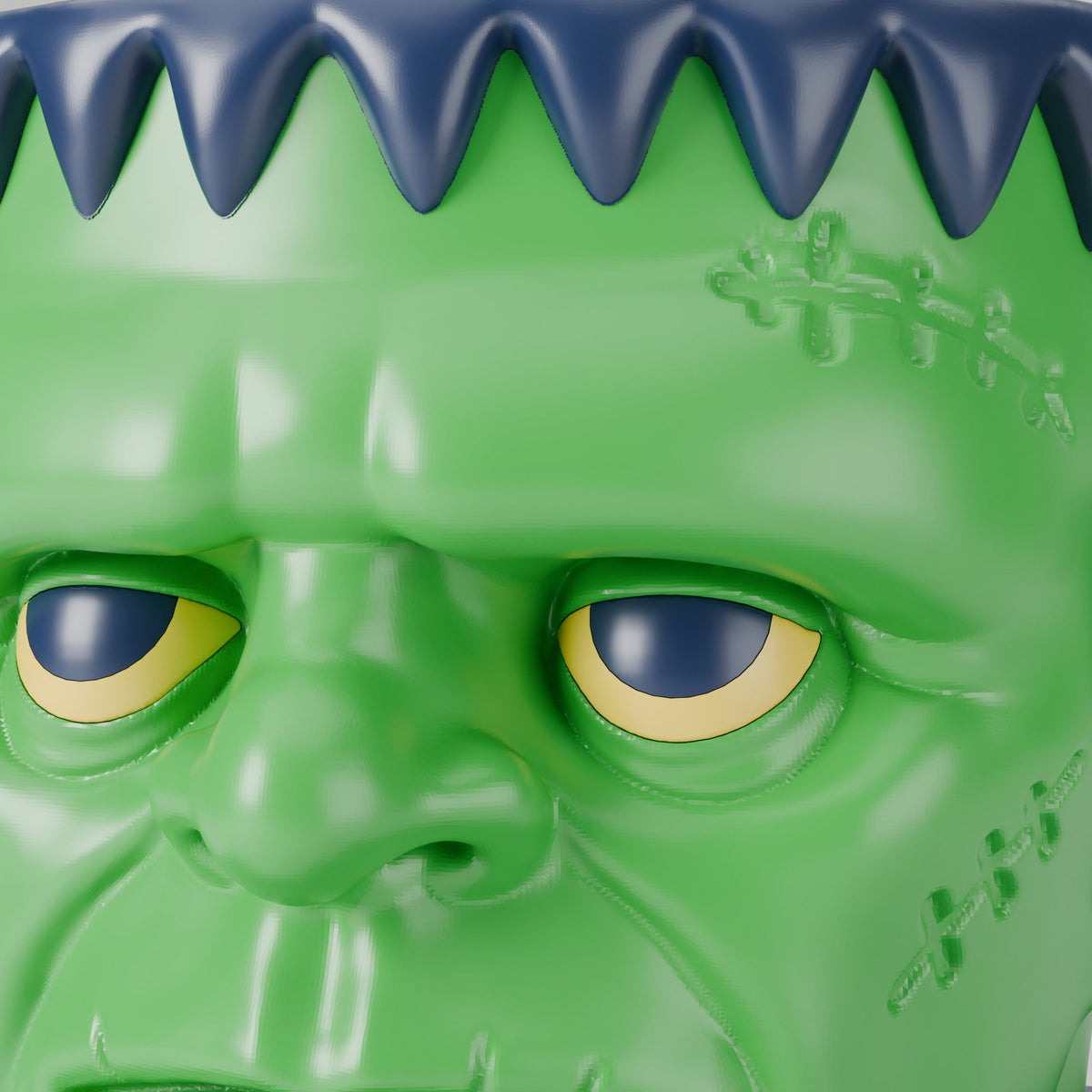 Frankenstein Head Planter with Tray – Monster Halloween Plant Pot - Northern Foundry