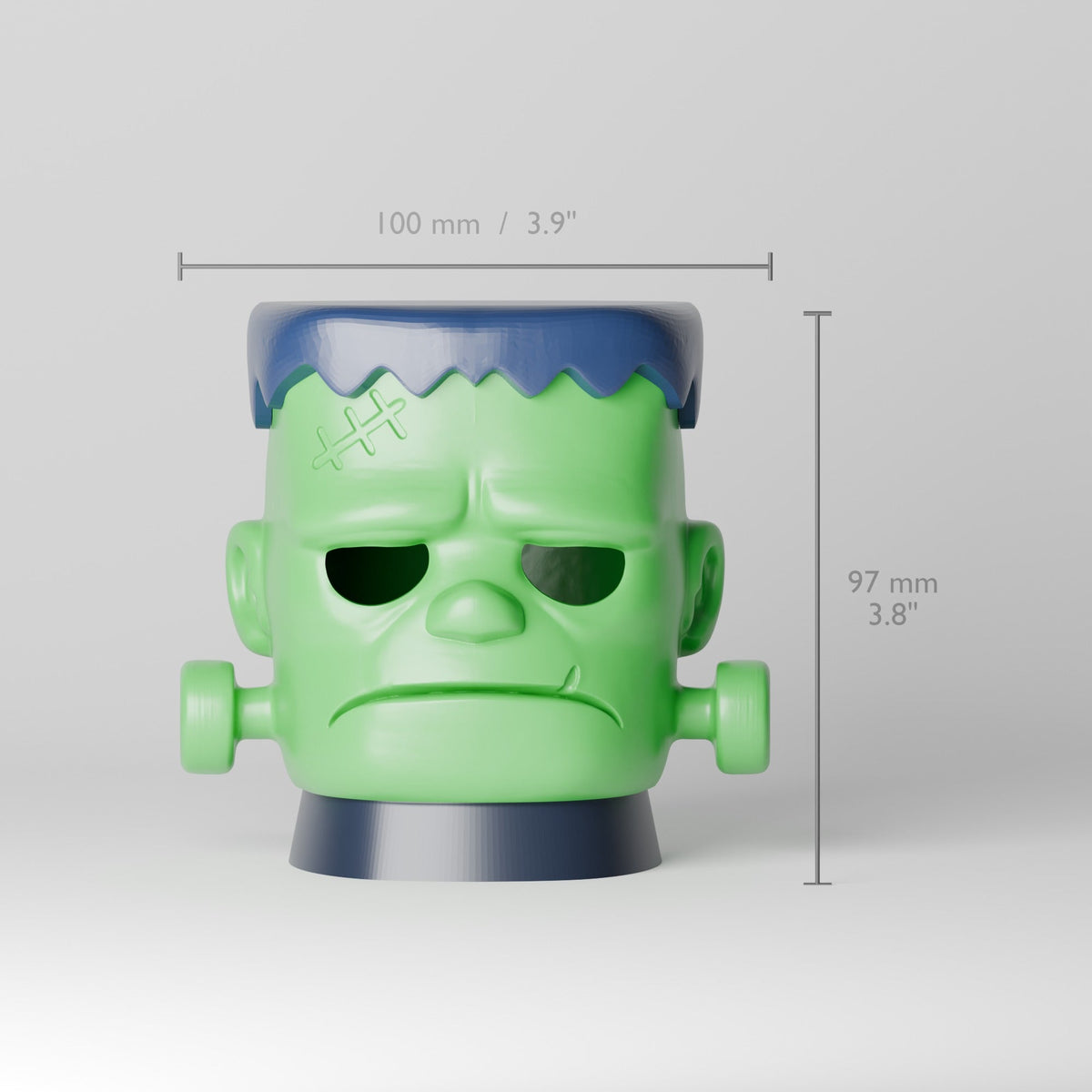 Frankenstein Monster LED Tealight Holder – Glowing Halloween Decor - Northern Foundry
