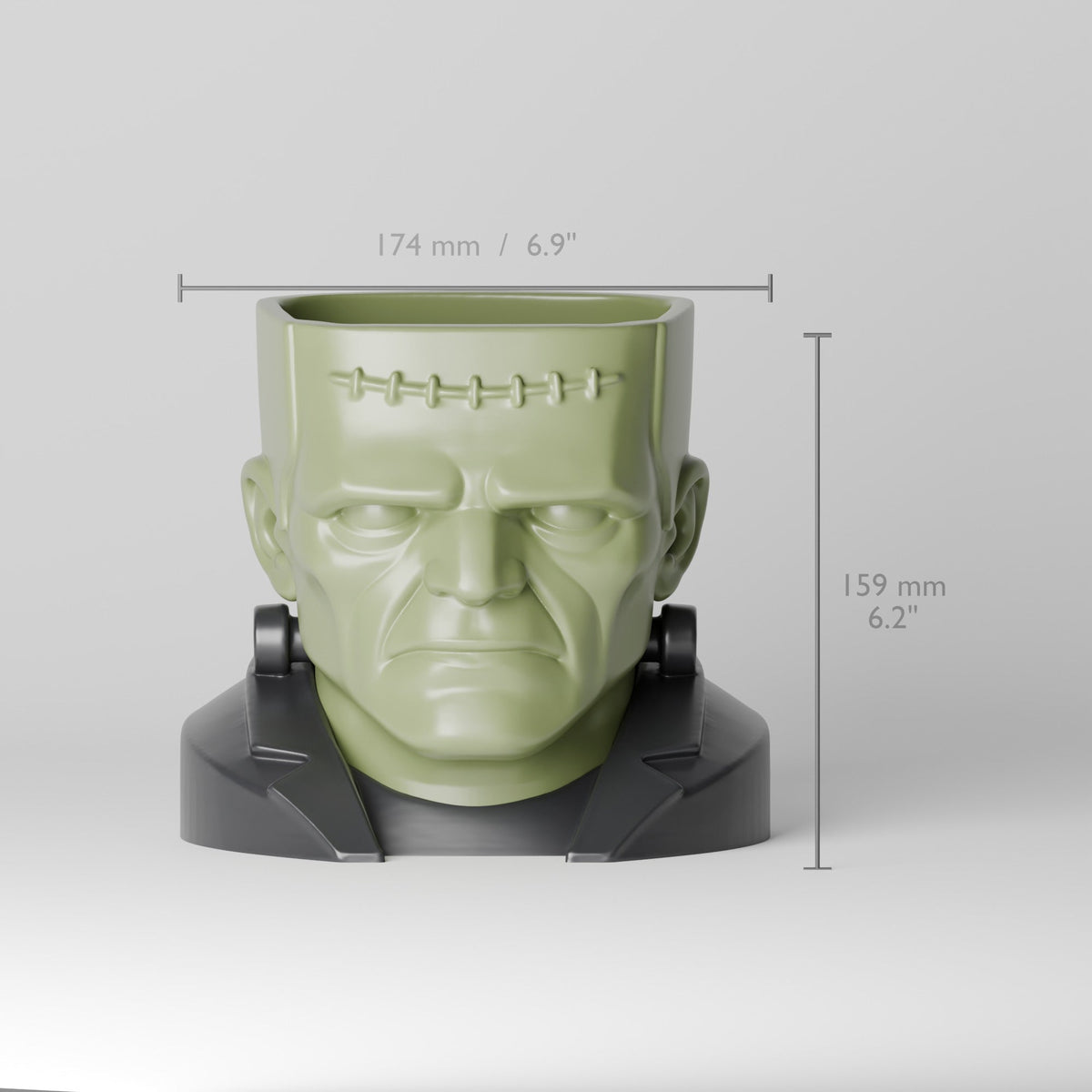 Frankenstein Monster Planter – Green Head Pot for Succulents - Northern Foundry
