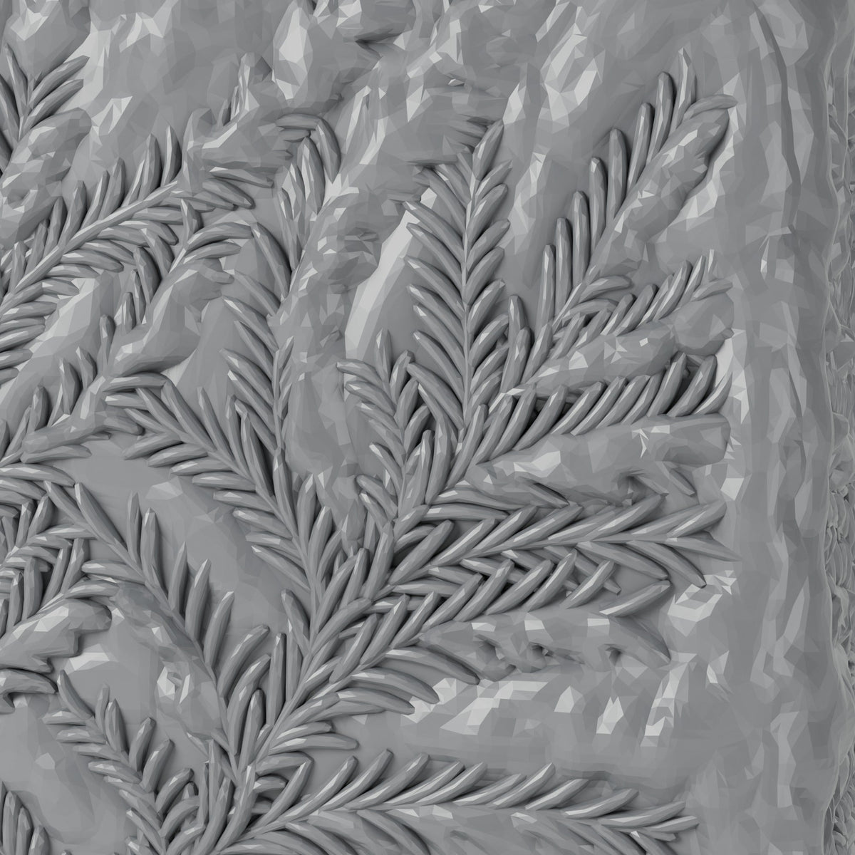 Frost Vase – Square Winter Vase with Frosted Fern Pattern - Northern Foundry