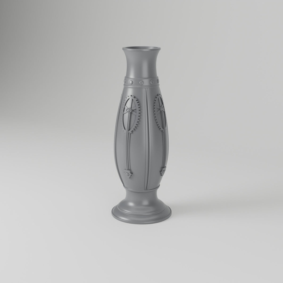 Gearwork Bottle Vase – Steampunk Riveted Bud Vase - Northern Foundry