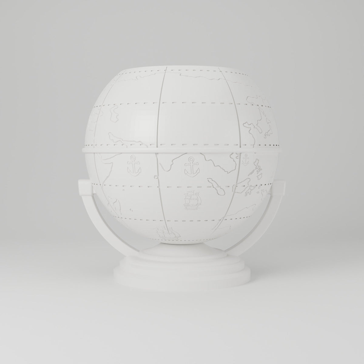 Globe Flower Pot – World Map Planter on Stand - Northern Foundry