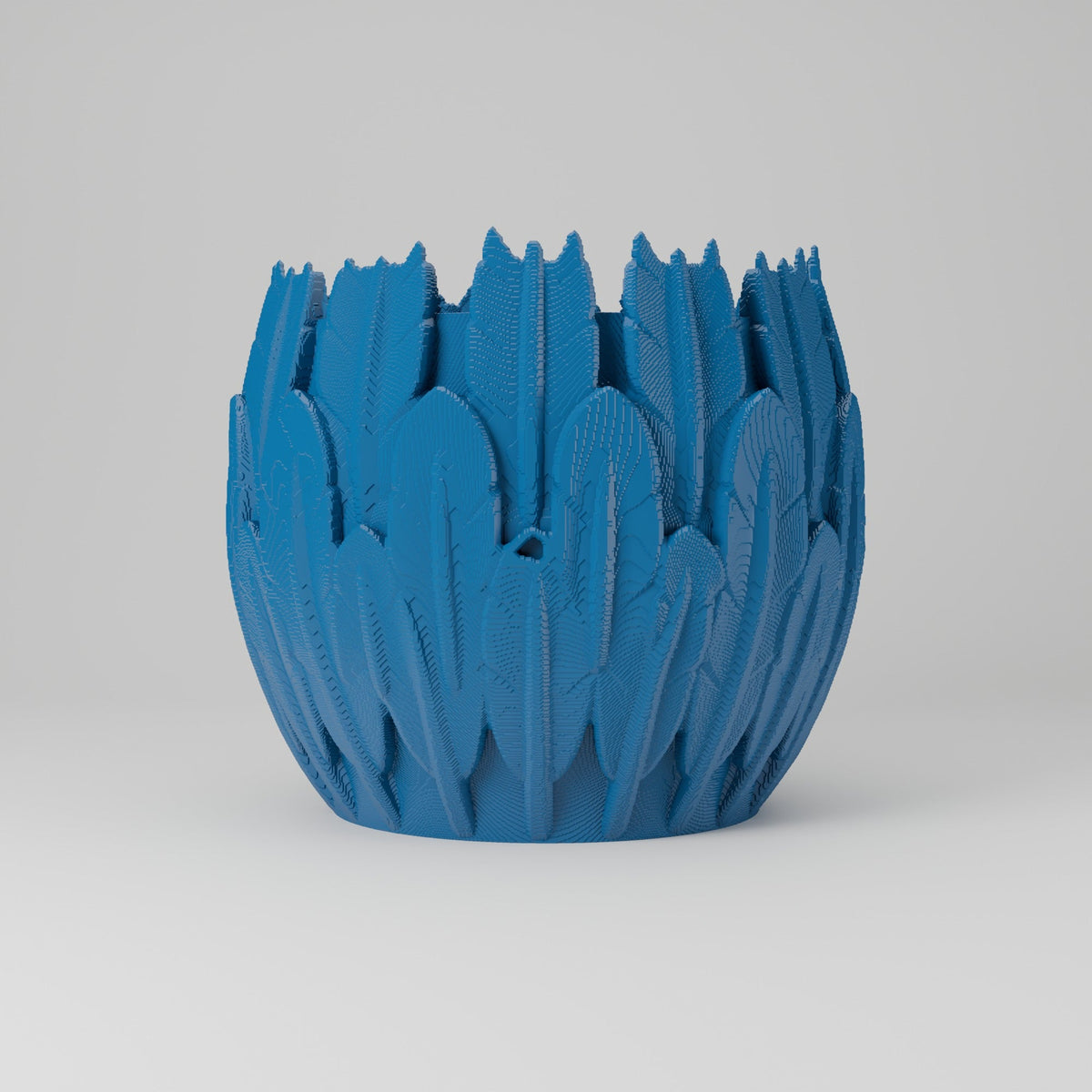 Gothic Feather Planter – Layered Feather Flower Pot - Northern Foundry