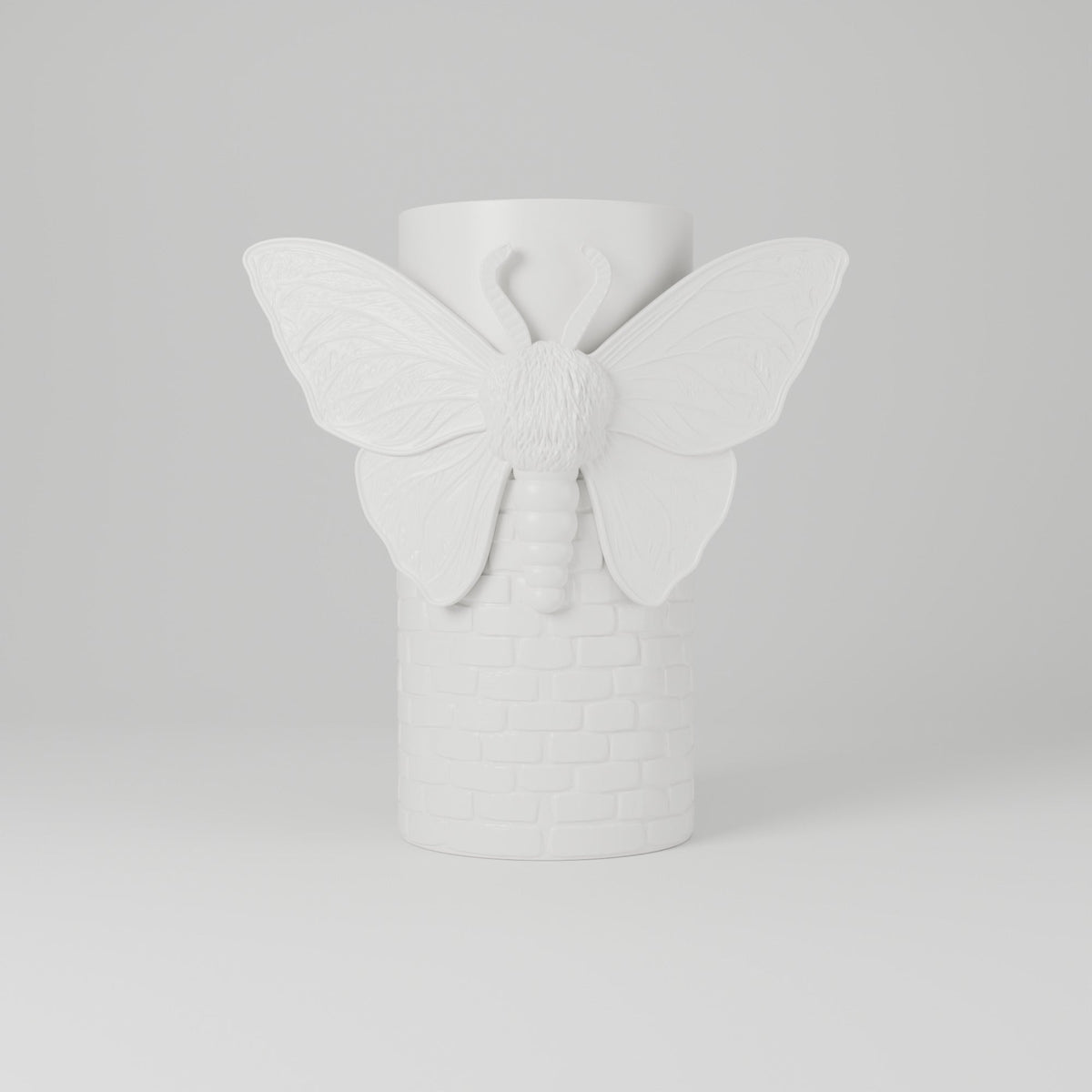 Gothic Moth Brick Vase – Modern Sculptural Vase - Northern Foundry