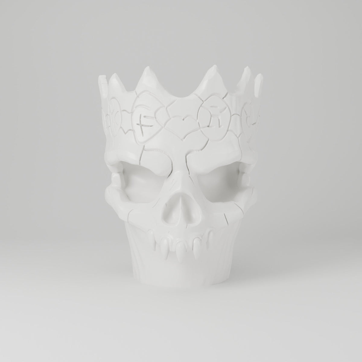 Gothic Skull Crown Vase – Carved Skull Planter Vase - Northern Foundry