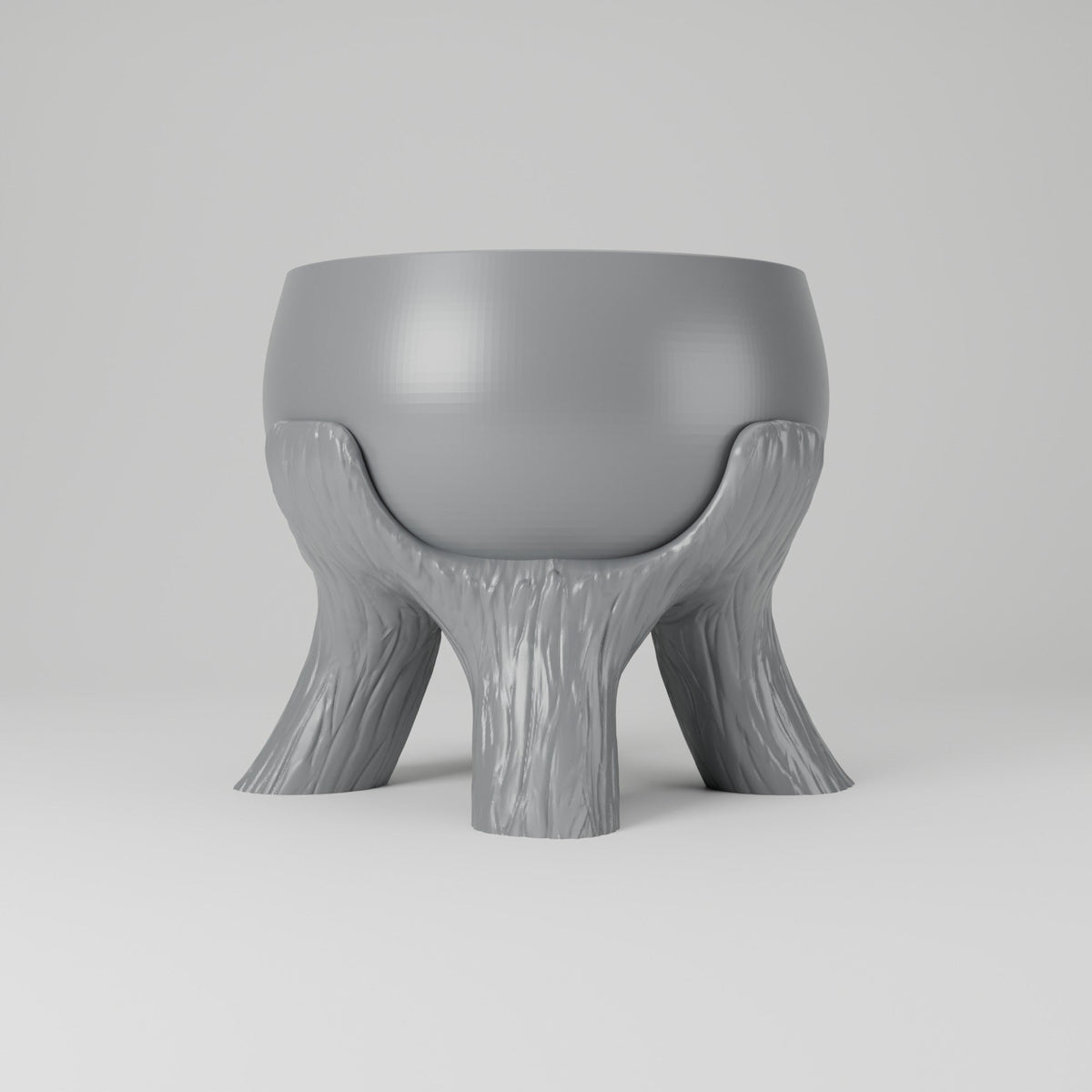 Grove Planter – Round Pot on Tree Trunk Legs - Northern Foundry