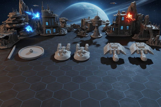 Heavy Cruiser Reinforcement Pack – Terran & Kurgun (4) - Northern Foundry