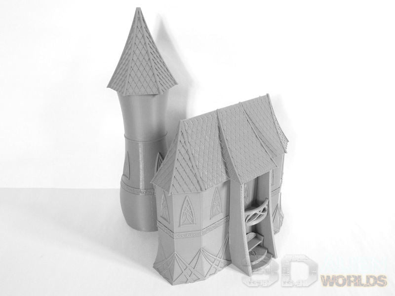 High Elf House & Tower – Elven Fantasy Building (28mm/32mm/40mm) - Northern Foundry
