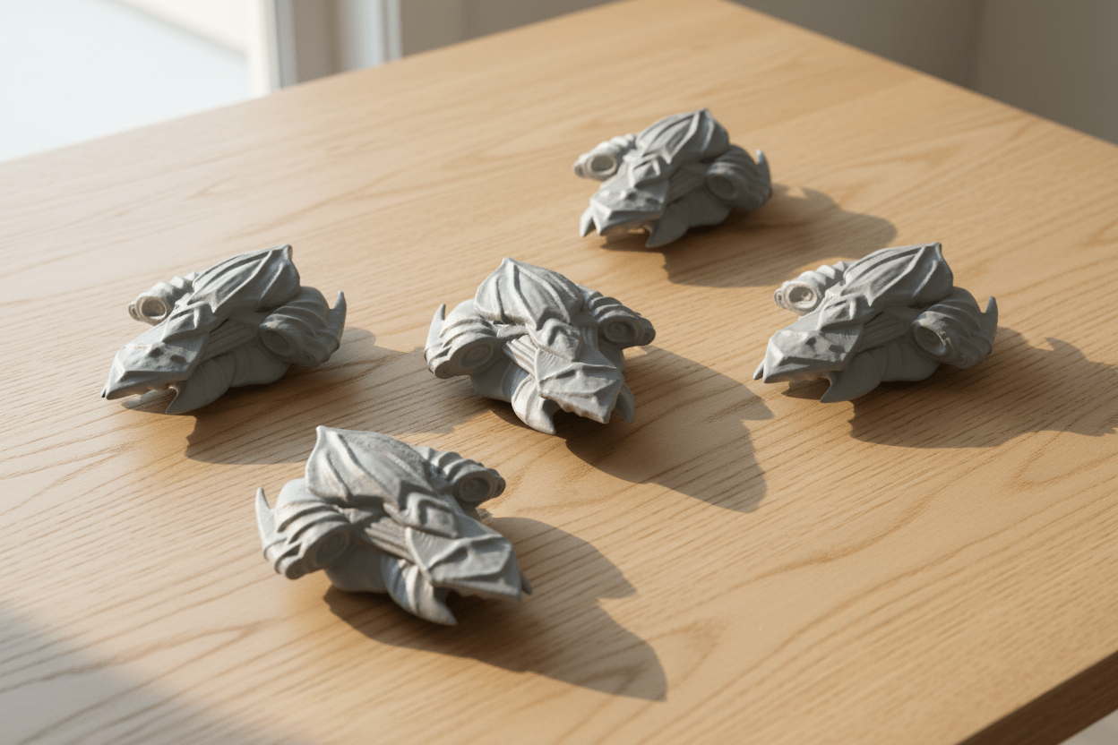Hive Bio-Swarm Invasion Fleet — Organic Alien Spaceships — 1:128 Scale Sci-Fi Miniatures — 11 Unit Bundle