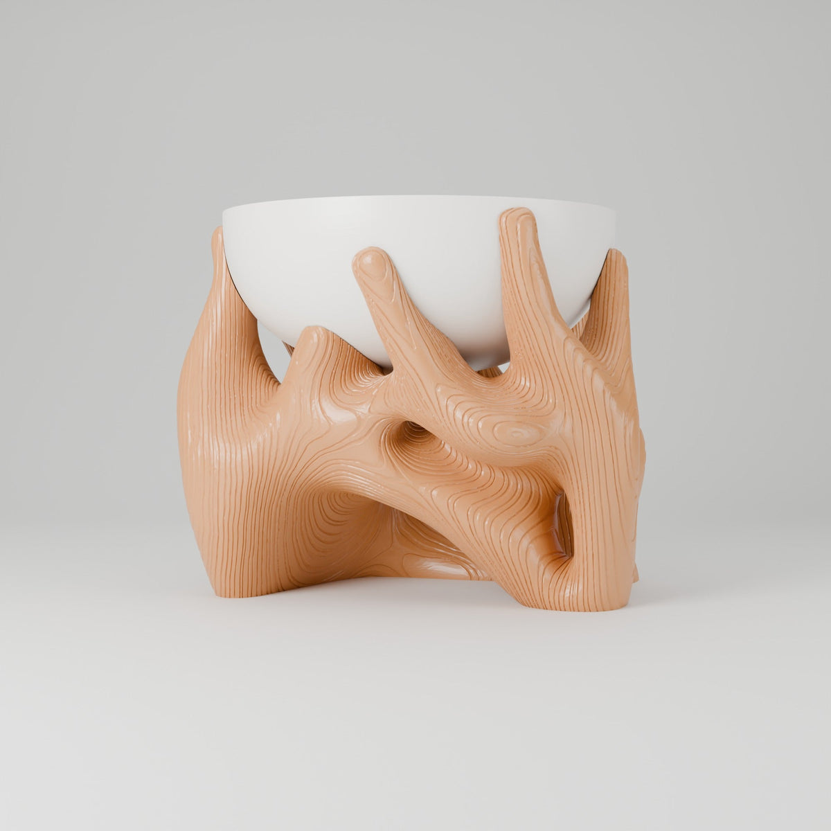 Holding Nature Planter – Bowl on Root-Shaped Stand - Northern Foundry
