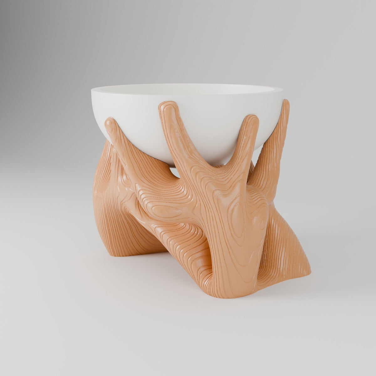 Holding Nature Planter – Bowl on Root-Shaped Stand - Northern Foundry