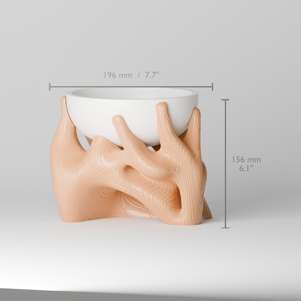 Holding Nature Planter – Bowl on Root-Shaped Stand - Northern Foundry