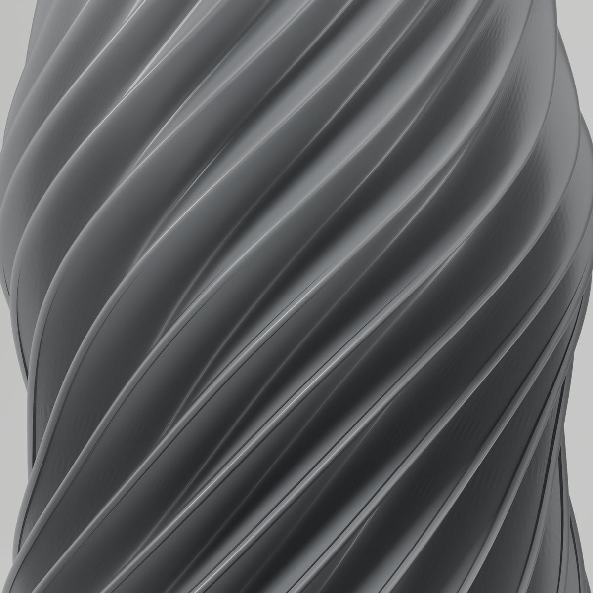 Jamal Twisted Spiral Vase – Modern Sculptural Vase - Northern Foundry