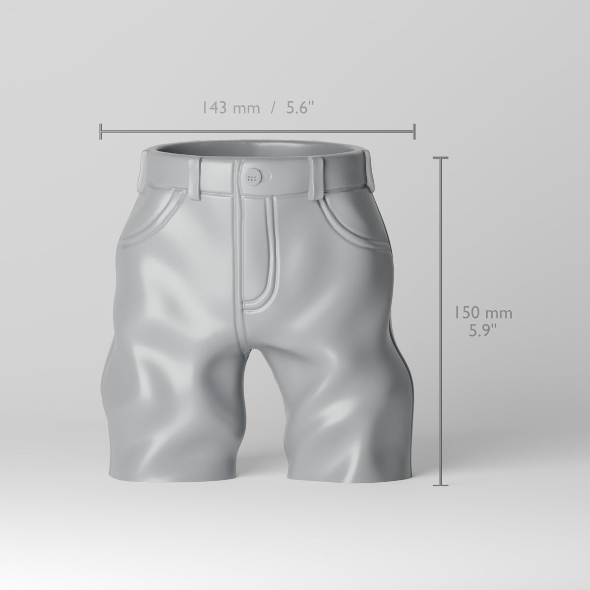 Jeans Planter – Quirky Denim Shorts Plant Pot - Northern Foundry