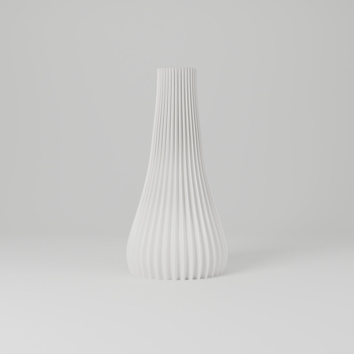 Jin Ribbed Bottle Vase – Modern Sculptural Vase - Northern Foundry