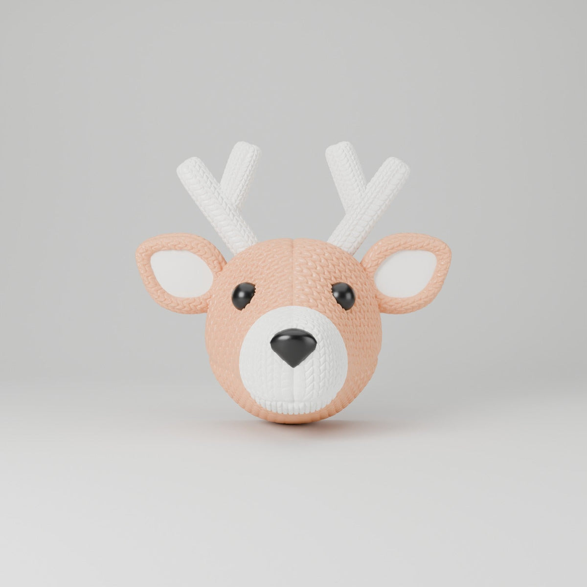 Knitted Deer Head Ornament – Reindeer Christmas Tree Decoration with Antlers - Northern Foundry