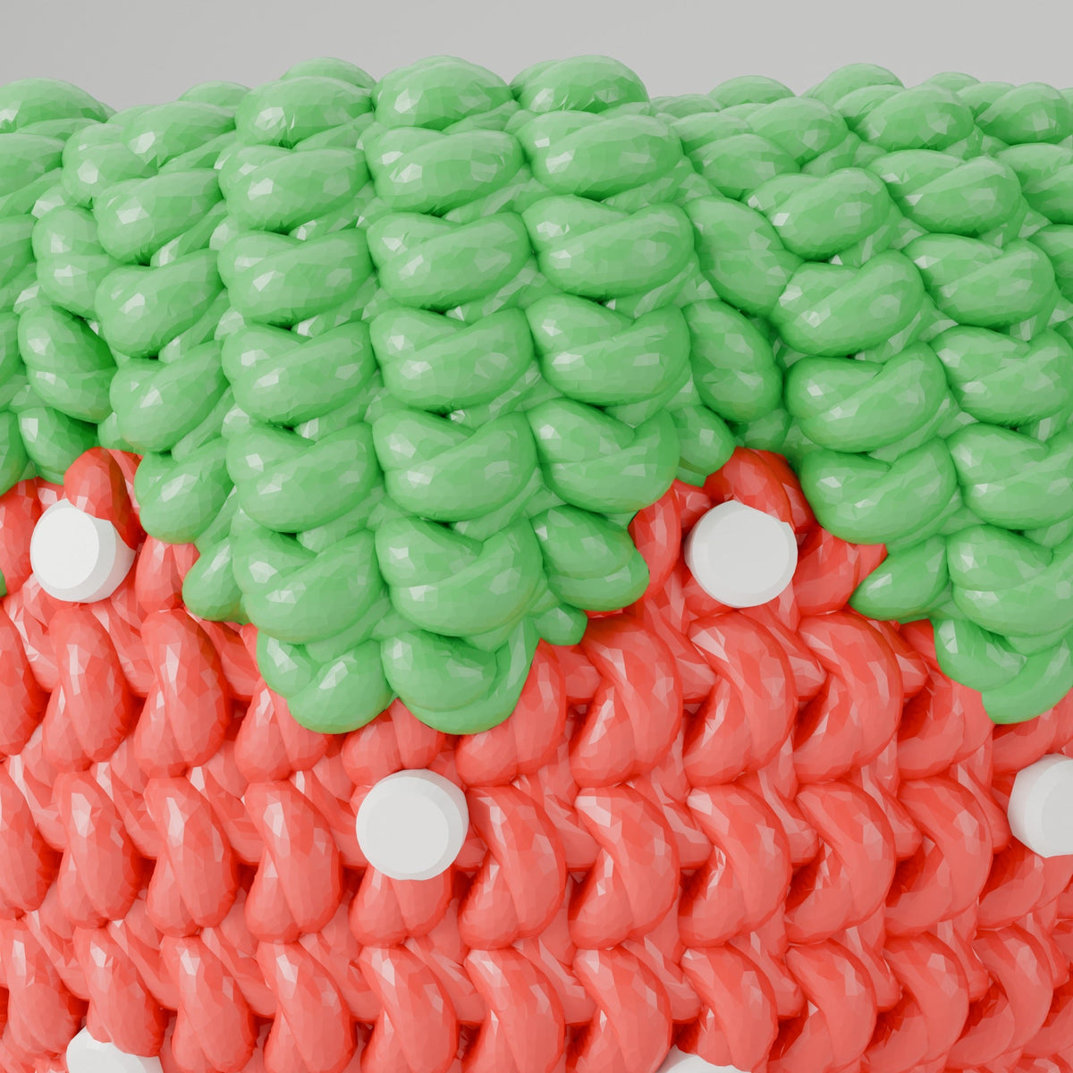 Knitted Strawberry Bowl – Crochet-Look Fruit Catchall - Northern Foundry
