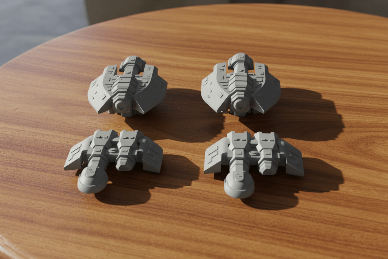 Kurgun Titan Fleet | Space Combat Miniatures | Fat Dragon Games | Battlefront Valkyrie - Northern Foundry