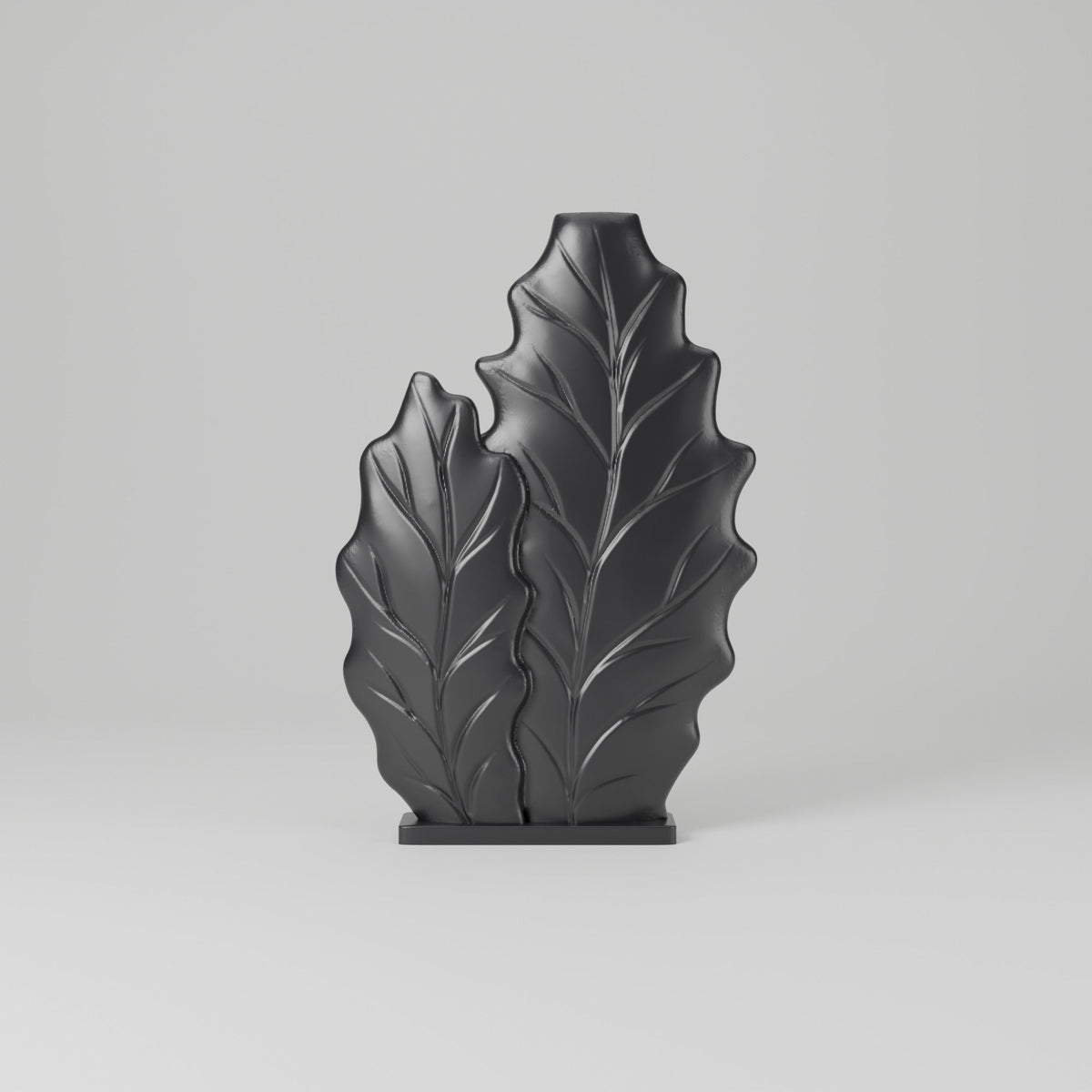 Leaf Duo Vase – Twin Leaf Silhouette Flat Bud Vase - Northern Foundry