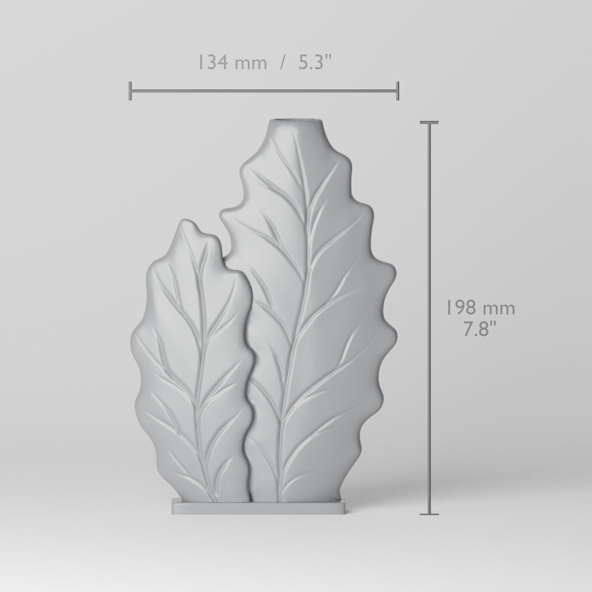 Leaf Duo Vase – Twin Leaf Silhouette Flat Bud Vase - Northern Foundry