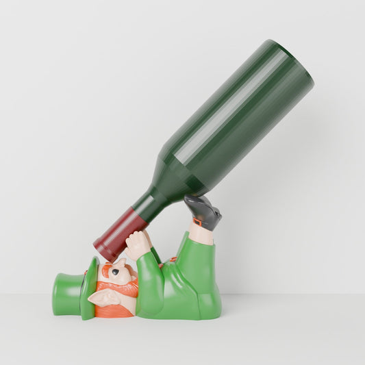 Leprechaun Wine Bottle Holder – Funny St. Patrick's Day Wine Rack - Northern Foundry