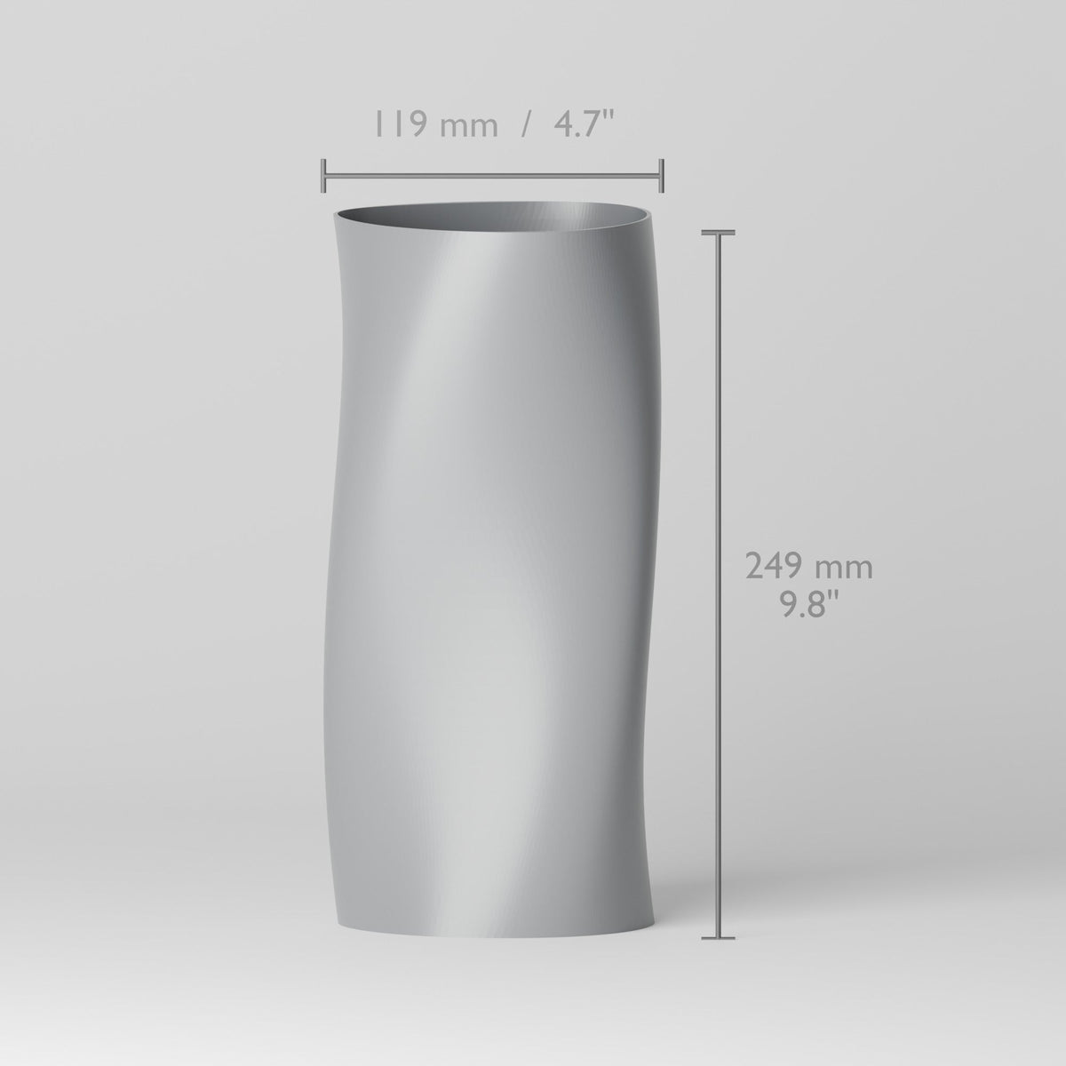 Lilith Twisted Column Vase – Modern Sculptural Vase - Northern Foundry