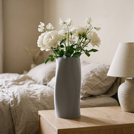 Lilith Twisted Column Vase – Modern Sculptural Vase - Northern Foundry