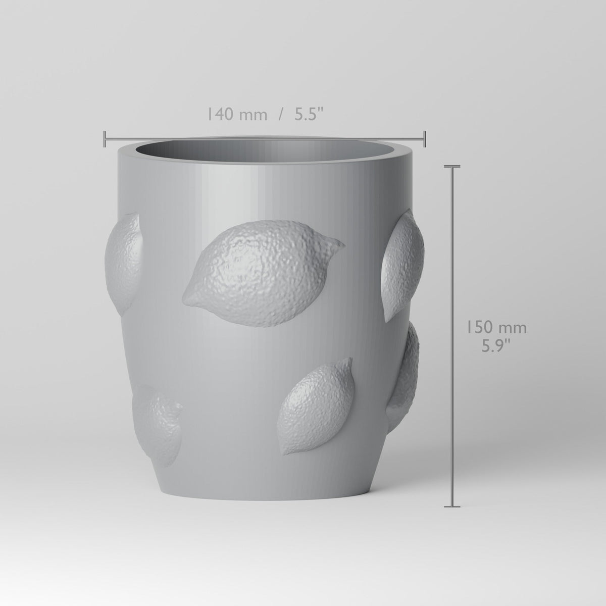 Limone Pop Planter – Lemon Relief Plant Pot - Northern Foundry