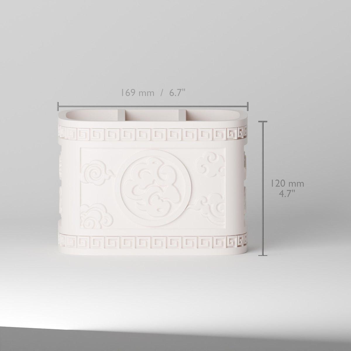 Lucky Clouds Desk Organizer – Chinese Style Pen and Stationery Holder - Northern Foundry