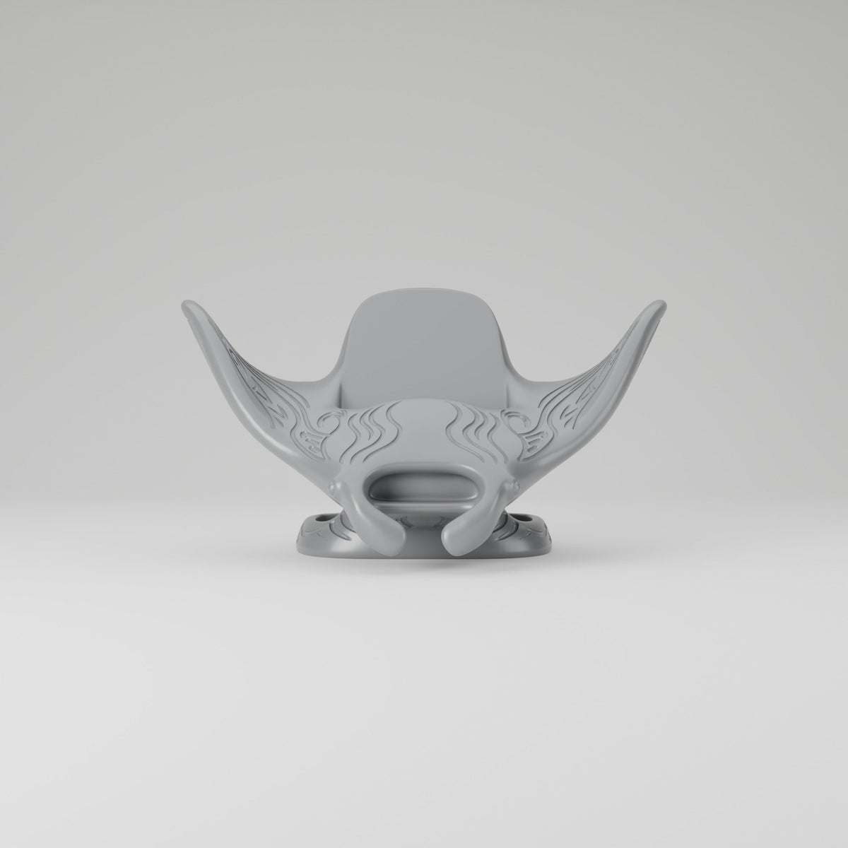 Manta Ray Phone Stand – Ocean Desk Phone Holder with Swirl Pattern - Northern Foundry