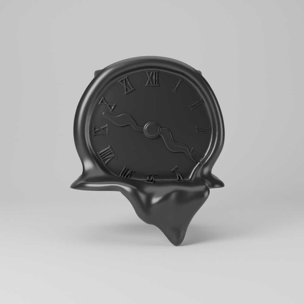 Melting Clock Vase – Surreal Shelf Edge Sculpture Vase - Northern Foundry