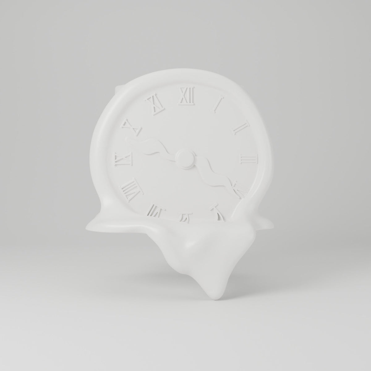 Melting Clock Vase – Surreal Shelf Edge Sculpture Vase - Northern Foundry