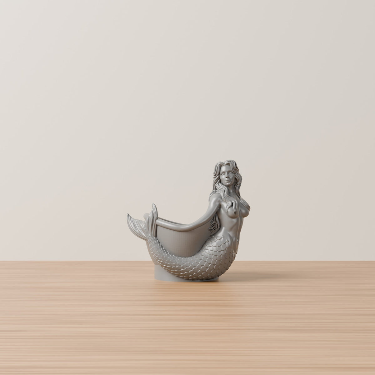 Mermaid Vase – Coastal Sculpted Mermaid Flower Vase - Northern Foundry