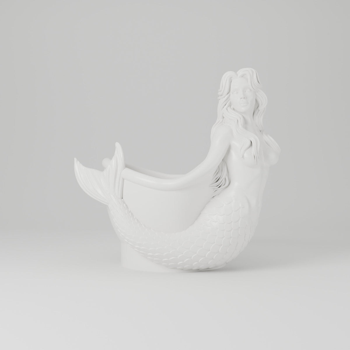 Mermaid Vase – Coastal Sculpted Mermaid Flower Vase - Northern Foundry