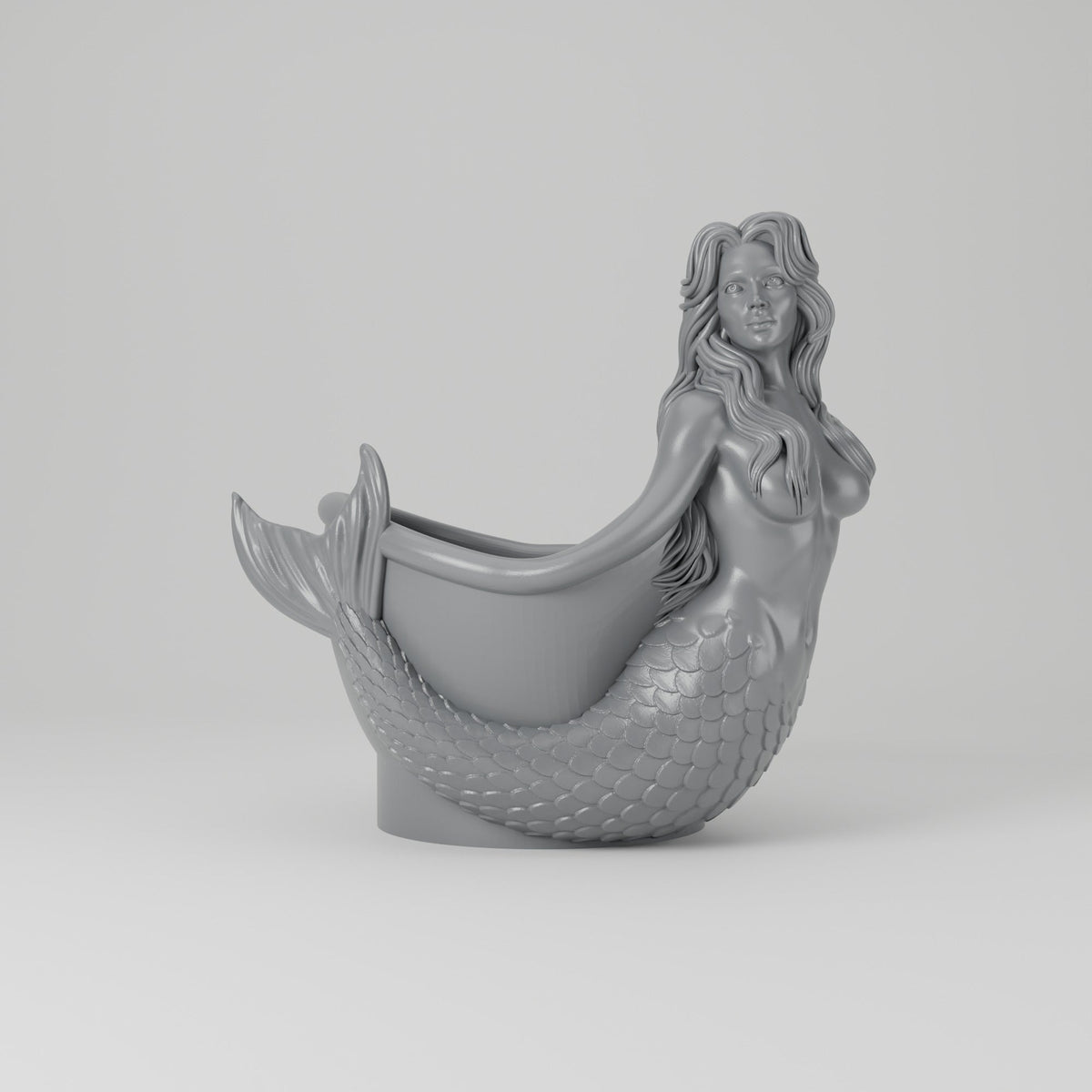 Mermaid Vase – Coastal Sculpted Mermaid Flower Vase - Northern Foundry